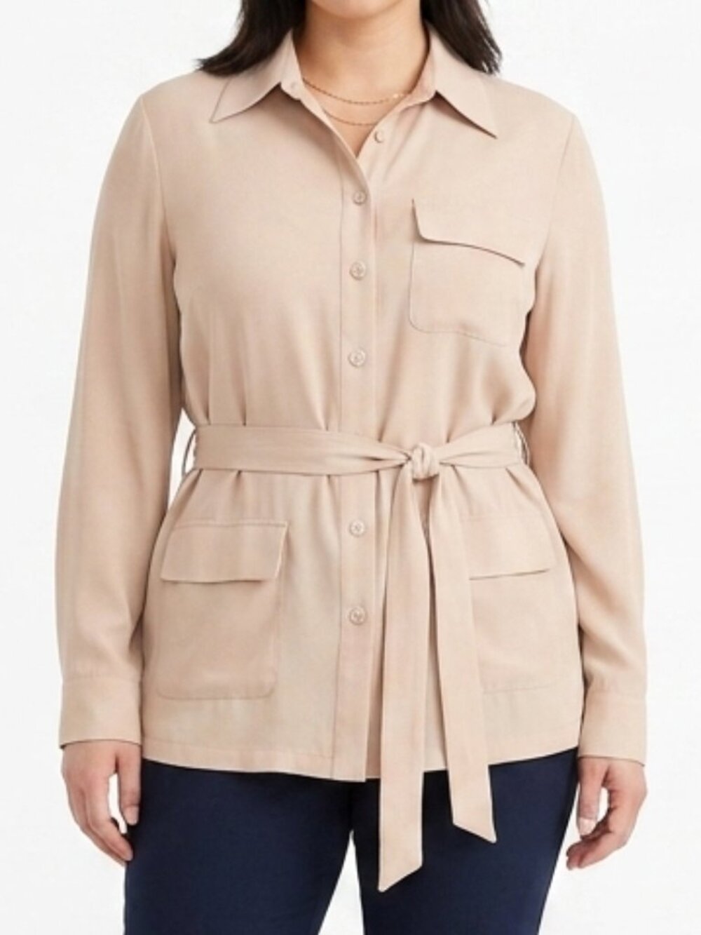 Spanner "Pure Spirit" Belted Utility Shirt NEW Sz. 8